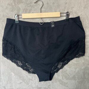 Torrid Curve High Waist Cheeky Black Seamless Flirt Panty Size 3 New With Tags